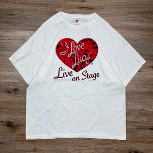 Vintage 90s I Love‎ Lucy Live On Stage big graphic tee